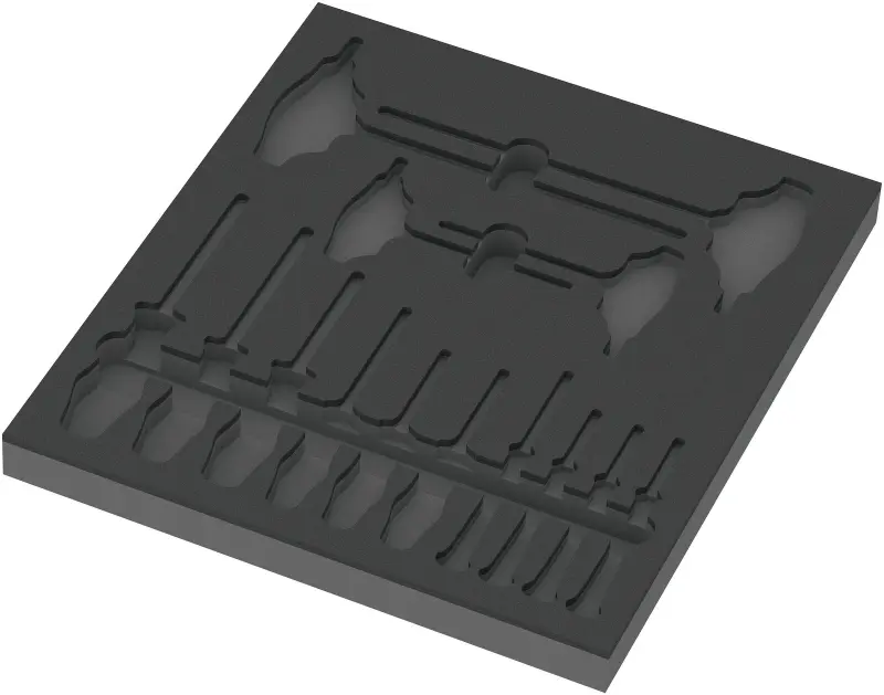 Wera 137312 Nářaďový modul - pěnová vložka 9812 pro set šroubováků TORX 9712. Bez nářadí (W05137312001)