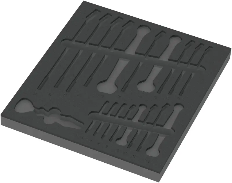 Wera 137331 Nářaďový modul - pěnová vložka 9831 pro klíče Joker 6003 typ 9731. Bez nářadí 6-24 mm (W05137331001)
