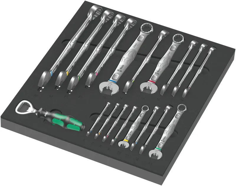 Wera 150121 Klíče Joker 6003 6 ÷ 24 mm  typ 9731 v pěnové vložce, Set 1 (Sada 19 dílů) (W05150121001)
