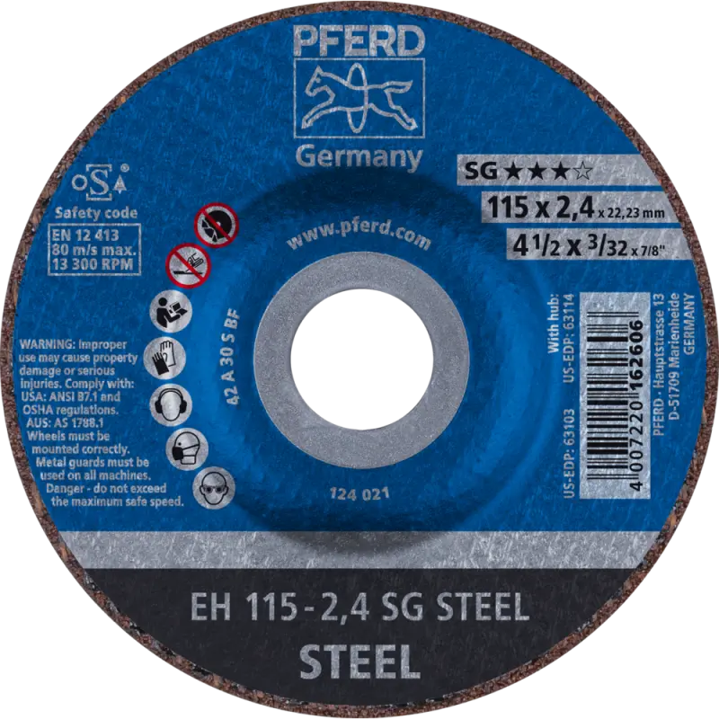 EH 115-2,4 A30 S SG/22,2  KOTOUČ ŘEZNÝ A S SG-ELAS (PF4007220162606)