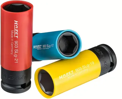 Nástrčné hlavice 17 ÷ 21 mm s plastovými návleky Hazet 903SPC/3 - sada 3 ks (EDE61800003)