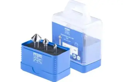 Kuželové a odjehlovací záhlubníky 90° pr. 6,3 ÷ 16,5 mm Pferd SET KES HSS DIN 335 C 90° 3TLG (Sada 3 ks) (PF4007220168523)