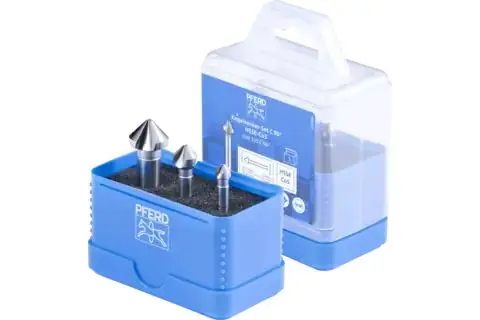 Kuželové a odjehlovací záhlubníky 90° pr. 6,3 ÷ 16,5 mm Pferd SET KES HSSE DIN 335 C90° 3TLG (Sada 3 ks) (PF4007220168714)