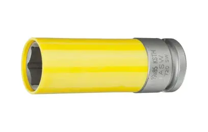 Za tepla kovaný nástrčkový klíč plastové pouzdro 1/2" 19x85mm ASW