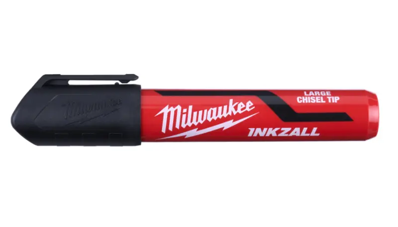 Značkovač Milwaukee INKZALL plochý hrot, černý - špička 6,2 mm (L) 4932471555 (MI4932471555)