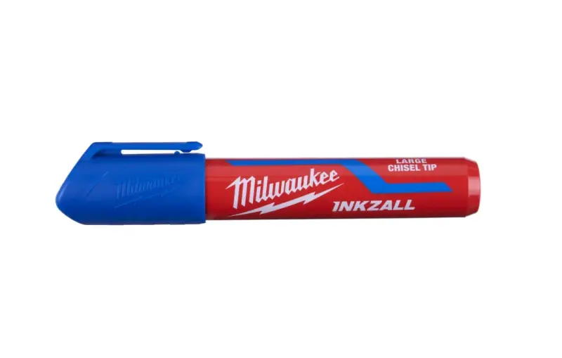 Značkovač Milwaukee INKZALL plochý hrot, modrý - špička 6,2 mm (L) (MI4932471557)