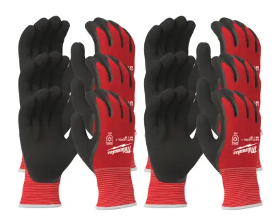 Pracovní rukavice zimní Milwaukee WINTER, ochrana proti proříznutí A, velikost 10 (XL), 12 párů, 4932471608