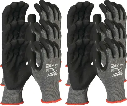 150940-pracovni rukavice milwaukee cut, ochrana proti proriznuti e, velikost 10 (xl) - 12 paru (mi49