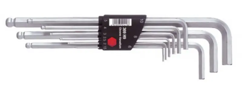 Zástrčné šestihranné klíče (inbus) 1,5 ÷ 10 mm sada 9 dílů (WIHA01418)