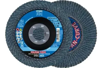 Lamelový brusný kotouč Pferd PFR 125 M Z 40 SGP CURVE STEELOX 2 ks (PF4007220229910)