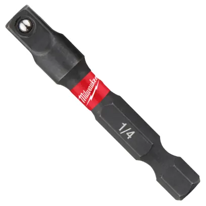 Nástrčný adaptér Shockwave 1/4" HEX x 1/4" Milwaukee , IMPACT DUTY (MI4932471826)