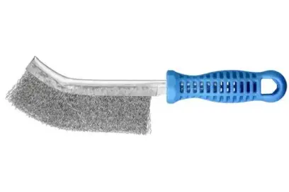 Ruční kartáč s plastovou rukojetí Pferd HBG 10 INOX 0,30 - zahnuté provedení (PF4007220233986)