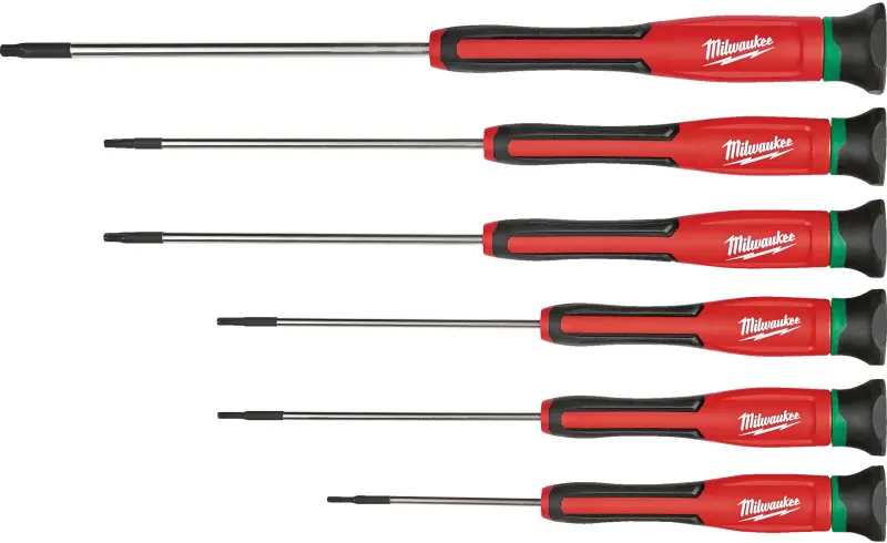 Sada mikrošroubováků Milwaukee (Torx) pro jemnou a přesnou práci - Sada 6 dílů (MI4932471870)