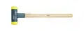 Palička bez zpětného rázu Safety 130 mm Wiha typ 800, hickory rukojeť (hlava modrá/žlutá: měkká/středně tvrdá) (WIHA02096)