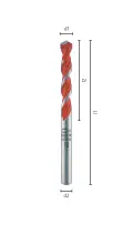 Víceúčelový vrták pr. 5 mm Alpen Profi Multicut, krátké provedení (ALPEN0017200500100)