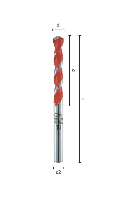 Víceúčelový vrták pr. 10 mm Alpen Profi Multicut, krátké provedení (ALPEN0017201000100)