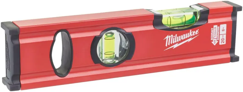 Tenká vodováha MILWAUKEE 20 cm SLIM. Nemagnetická (MI4932472091)