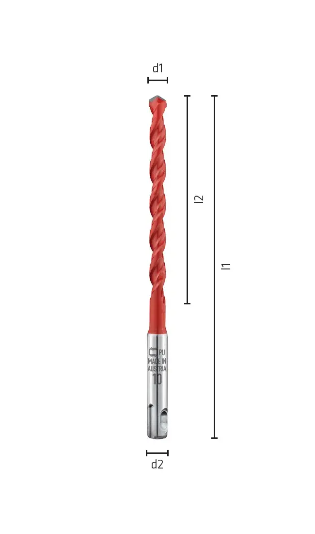 Víceúčelový vrták pr. 10 x 210 mm Alpen Profi Multicut SDS-plus (ALPEN0052901000100)