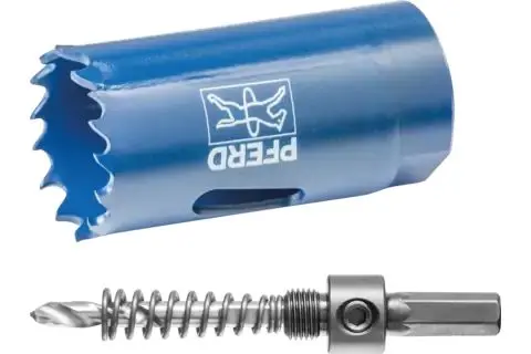 Děrovací pila HSS pro kruhové otvory 25 mm Pferd SET HLS 25 (Sada 2 dílů) (PF4007220244579)