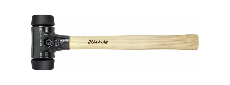 Palička Safety 325 mm Wiha typ 832-33, hickory rukojeť (hlava černá/černá: středně měkká) (WIHA10140)