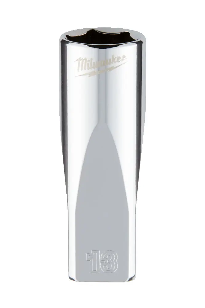 Hlavice FOUR FLAT™ 1/4" 13 mm Milwaukee 4932478333, prodloužená (MI4932478333)