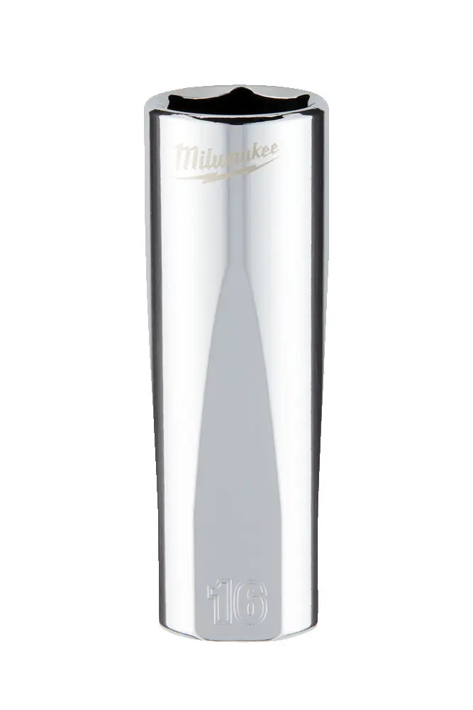 Hlavice FOUR FLAT™ 3/8" 16 mm Milwaukee 4932478360, prodloužená (MI4932478360)