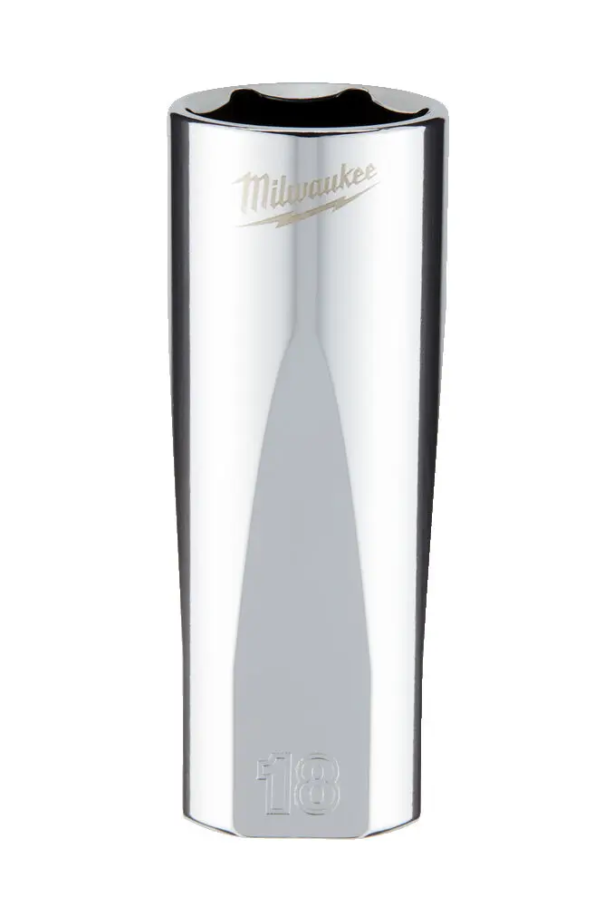 Hlavice FOUR FLAT™ 3/8" 18 mm Milwaukee 4932478362, prodloužená (MI4932478362)