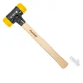 Palička Safety 325 mm Wiha typ 832-55, hickory rukojeť (hlava - žlutá/žlutá: středně tvrdá/středně tvrdá) (WIHA26641)