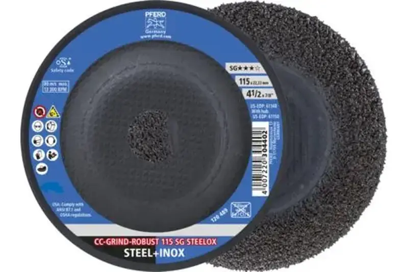 Brusný kotouč 115 mm Pferd CC-GRIND-ROBUST 115 SG STEELOX na ocel/nerez (PF4007220304419)