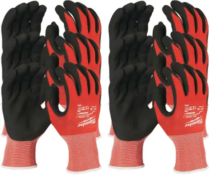 158028-pracovni rukavice milwaukee bulk cut, ochrana proti proriznuti a, velikost 7 (s), 144 paru, 4