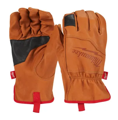 Pracovní kožené rukavice Milwaukee LEATHER, velikost 7 (S), 1 pár, 4932479727