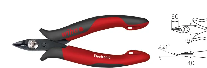 Boční štípací kleště Micro 128 mm Electronic Wiha Z 40 0 03 (SB balení) (WIHA27388)