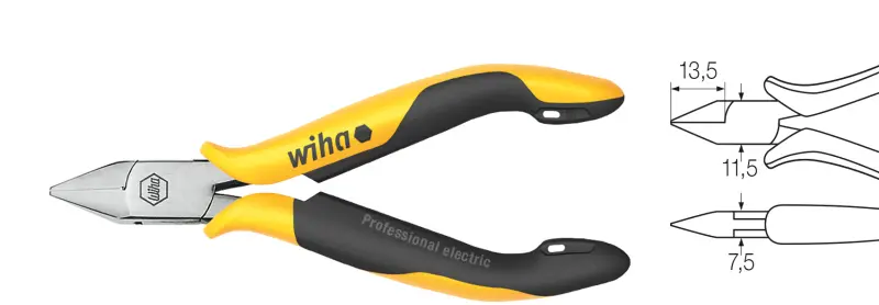 WIHA Z 41 3 115 04SB-Elek.-Seitenschn.,Form3 115mm (WIHA27445)