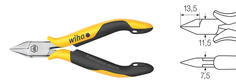 WIHA Z 41 4 115 04 SB-Elek.-Seitenschn.,Drahthalt. (WIHA27446)