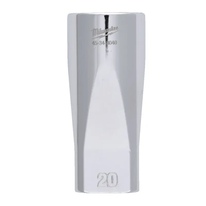 Nástrčná hlavice FOUR FLAT™ 1/2" 20 mm Milwaukee 4932480001, prodloužená (MI4932480001)