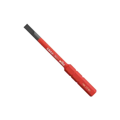 Wiha 34579 Nástavec SoftFinish VDE plochý 3,0x75, electric slimBit, Typ 2831-10