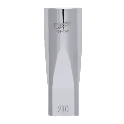 Nástrčná hlavice FOUR FLAT™ 1/2" 20 mm Milwaukee 4932480040, prodloužená (MI4932480040)