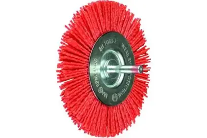 Kotoučový kartáč 100 mm na stopce Pferd POS RBU 10010/6 RED 80 UNIVERSAL, zvlněný (PF4007220353677)