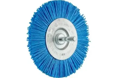 Kotoučový kartáč 100 mm na stopce Pferd POS RBU 10010/6 BLUE 80 UNIVERSAL, zvlněný (PF4007220353684)