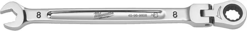 Ráčnový očkoplochý klíč Milwaukee MAX BITE s kloubem 8 mm, 4932480181 (MI4932480181)