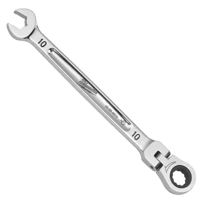 Ráčnový očkoplochý klíč Milwaukee 10 mm MAX BITE, otočná hlava 180°, 4932480183
