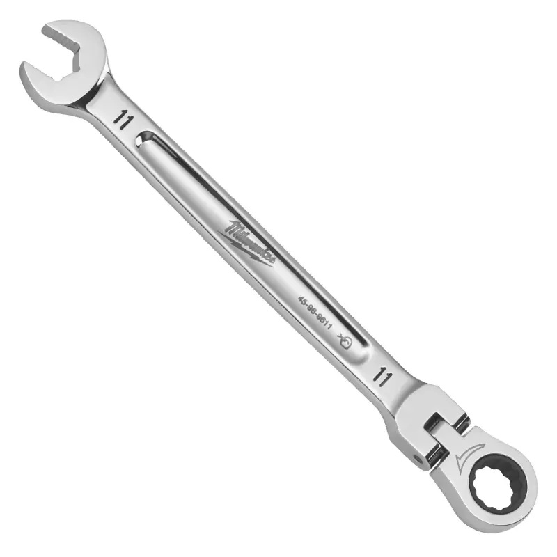Ráčnový očkoplochý klíč Milwaukee 11 mm MAX BITE, otočná hlava 180°, 4932480184
