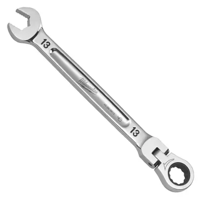 Ráčnový očkoplochý klíč Milwaukee 13 mm MAX BITE, otočná hlava 180°, 4932480186
