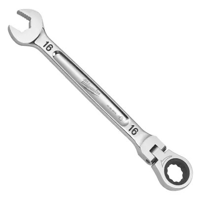 Ráčnový očkoplochý klíč Milwaukee 16 mm MAX BITE, otočná hlava 180°, 4932480189