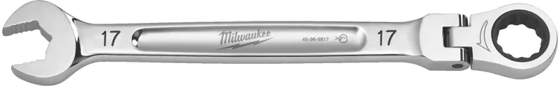 Ráčnový očkoplochý klíč Milwaukee MAX BITE s kloubem 17 mm, 4932480190 (MI4932480190)