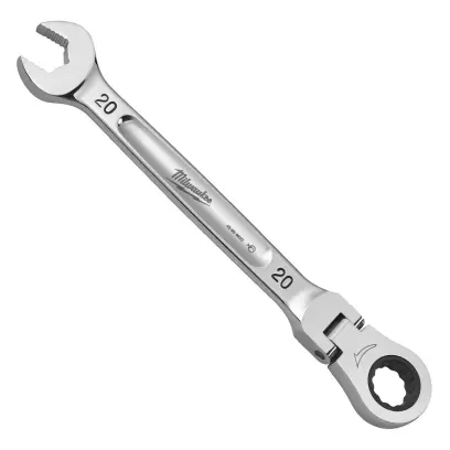 Ráčnový očkoplochý klíč Milwaukee 20 mm MAX BITE, otočná hlava 180°, 4932480193