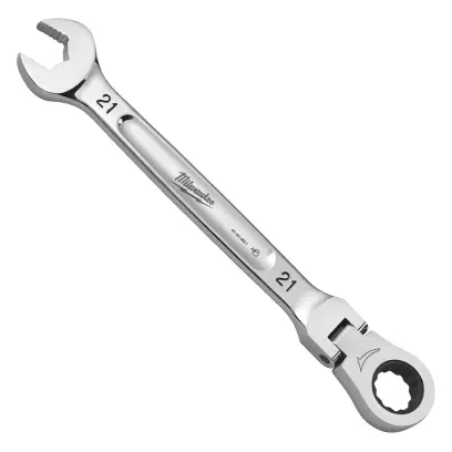 Ráčnový očkoplochý klíč Milwaukee 21 mm MAX BITE, otočná hlava 180°, 4932480194