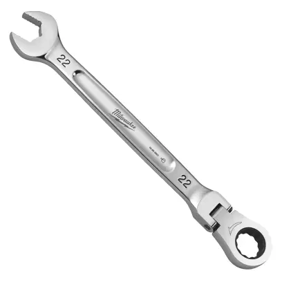Ráčnový očkoplochý klíč Milwaukee 22 mm MAX BITE, otočná hlava 180°, 4932480195
