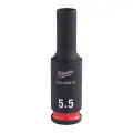 Průmyslová hlavice Shockwave 1/4" 5,5 mm Milwaukee 4932480254, dlouhá (MI4932480254)