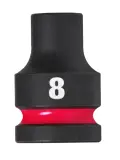 Nástrčná hlavice 1/2" Milwaukee Shockwave™ Impact Duty 8 mm, rázová, krátká (MI4932480302)